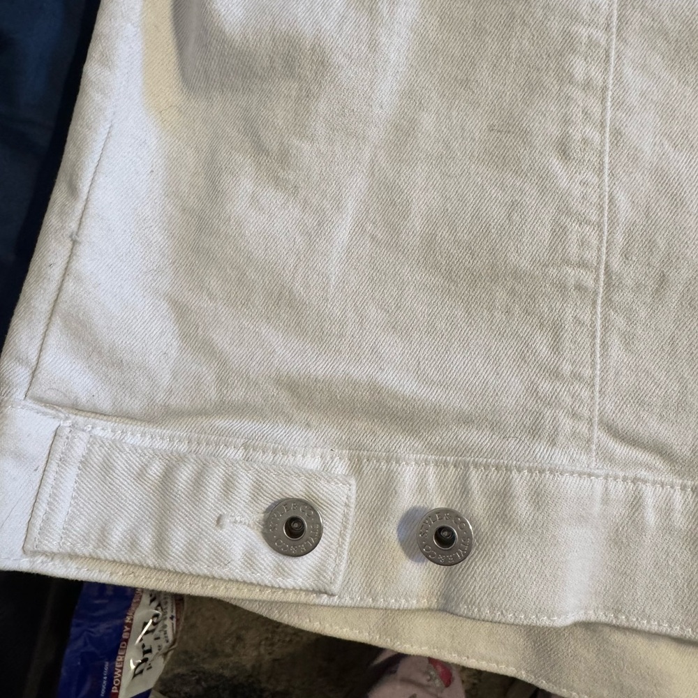 Style & Co. Cream White Denim Jacket - Picture 5 of 8